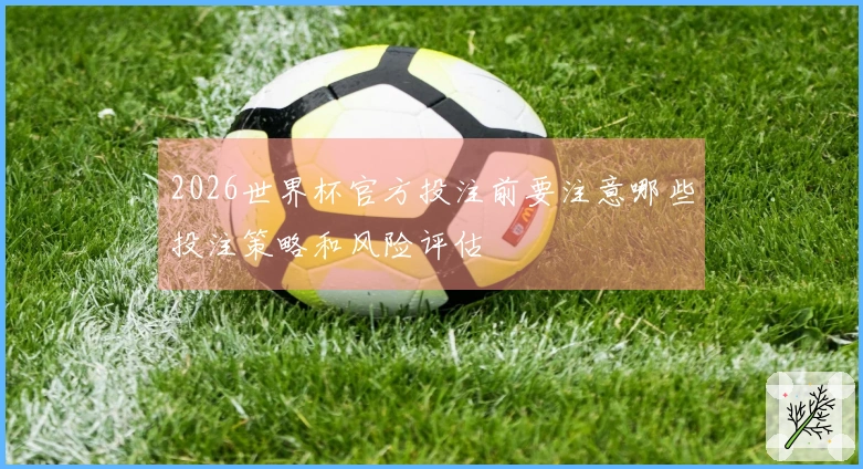 2026世界杯官方投注前要注意哪些投注策略和风险评估